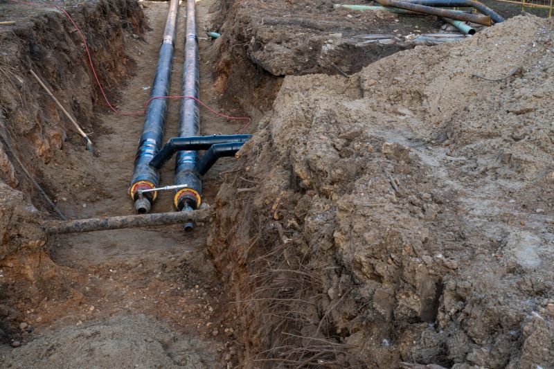 Underground Gas Line Work